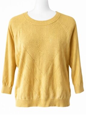 Bayo mustard Yellow Knit Sweater large